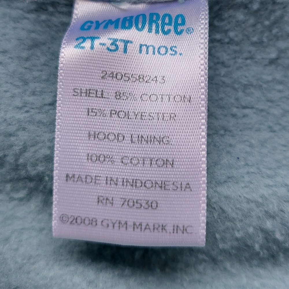 Rwar!!! Gymboree dinosaur hoodie 2T-3T - Picture 6 of 12